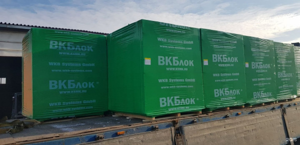 Пеноблоки стеновые ВКБлок 625x400x250, D500